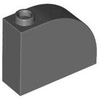 Brick Curved 1 x 3 x 2 in Dark Bluish Gray