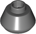 Cone 1 1/2 x 1 1/2 x 2/3 in Dark Bluish Gray