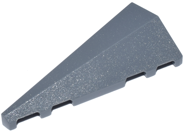 Brick Wedged, Sloped 2 x 5 Left in Dark Bluish Gray