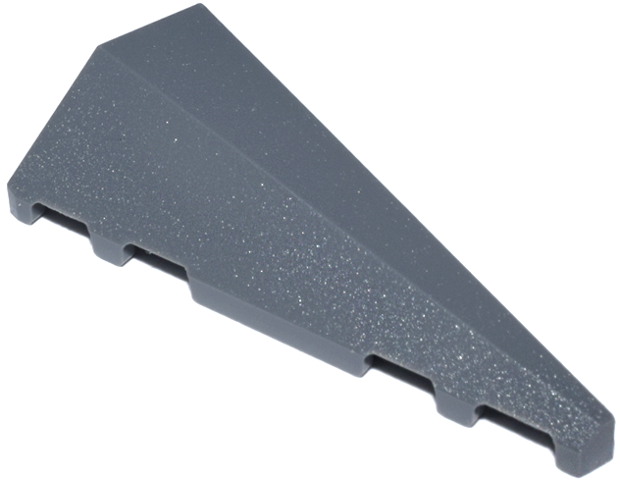 Brick Wedged, Sloped 2 x 5 Right in Dark Bluish Gray