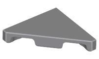 Tile 45° Cut 2 x 2 (Triangle) in Dark Bluish Gray
