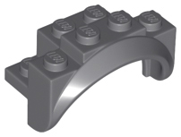 Wheel Arch, Mudguard 4 x 2 x 2 1/2 in Dark Bluish Gray