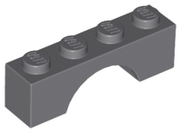 Brick Arch 1 x 4 in Dark Bluish Gray