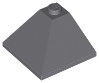 Brick Sloped 33° 3 x 3 Double Convex in Dark Bluish Gray