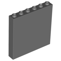 Brick 1 x 6 x 5 in Dark Bluish Gray