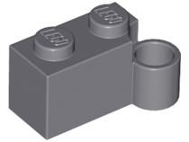 Hinge Brick 1 x 4 [Lower] in Dark Bluish Gray