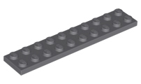 Plate 2 x 10 in Dark Bluish Gray