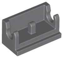 Hinge Brick 1 x 2 Base in Dark Bluish Gray