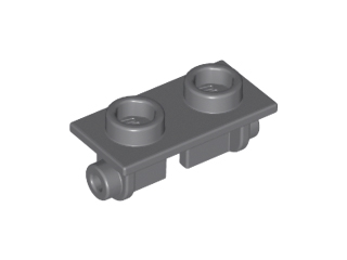 Hinge Brick 1 x 2 Top Plate Thin in Dark Bluish Gray