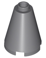 Cone 2 x 2 x 2, Open Stud in Dark Bluish Gray