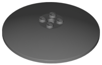 Dish 8 x 8 Inverted [Radar], Solid Studs, Rounded Anti-stud Underside in Dark Bluish Gray