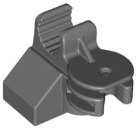 Duplo Digger Bucket Arm Holder, Pivot Joint in Dark Bluish Gray