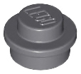 Plate Round 1 x 1 with Solid Stud in Dark Bluish Gray