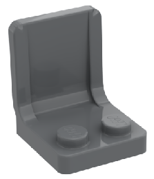 Seat / Chair 2 x 2 in Dark Bluish Gray