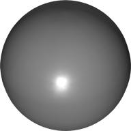 Ball, Hard Plastic, 51mm (approx. 6 studs diameter) in Dark Bluish Gray