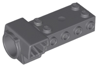 Brick Special 1 x 4 x 6 with Flywheel Socket (Helicopter) in Dark Bluish Gray