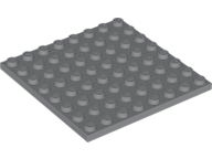 Plate 8 x 8 in Dark Bluish Gray