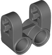 Technic Axle and Pin Connector Perpendicular Double Split in Dark Bluish Gray