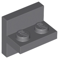 Bracket 2 x 2 with 1 x 2 Vertical Studs in Dark Bluish Gray