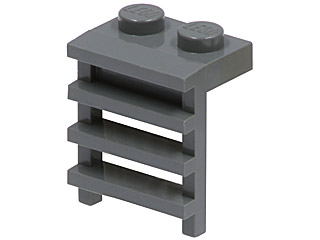Plate Special 1 x 2 with Ladder in Dark Bluish Gray