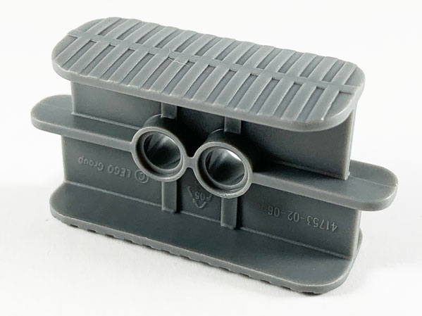 Rubber Band / Belt Holder 2 x 6 x 2 1/3 in Dark Bluish Gray