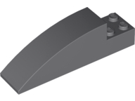 Brick Curved 8 x 2 x 2 in Dark Bluish Gray
