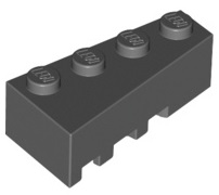 Brick Wedged, Angled 4 x 2 Right in Dark Bluish Gray