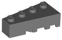Brick Wedged, Angled 4 x 2 Left in Dark Bluish Gray