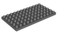Duplo Plate 6 x 12 in Dark Bluish Gray