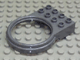 Duplo Plate 2 x 4 with Round Tube Holder in Dark Bluish Gray