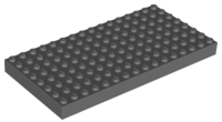 Brick 8 x 16 in Dark Bluish Gray