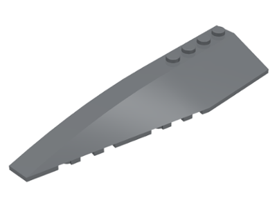 Brick Wedged, Curved 12 x 3 Left in Dark Bluish Gray