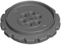 Technic Tread Sprocket Wheel Large Diameter 7 Holes, 14 Tooth in Dark Bluish Gray