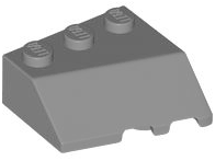 Brick Wedged, Sloped 45° 3 x 3 Left in Dark Bluish Gray