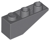 Brick Sloped Inverted 33° 3 x 1 with Internal Stopper and No Front Stud Connection in Dark Bluish Gray