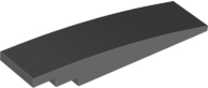 Brick Curved 8 x 2 No Studs in Dark Bluish Gray