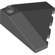 Brick Wedged, Sloped 18° 4 x 4 Corner in Dark Bluish Gray