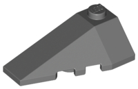 Brick Wedged, Sloped 4 x 2 Triple Left in Dark Bluish Gray