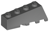 Brick Wedged, Sloped 45° 4 x 2 Left in Dark Bluish Gray