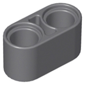 Technic Beam 1 x 2 Thick in Dark Bluish Gray