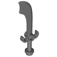Weapon Sword / Scimitar in Dark Bluish Gray