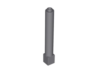 Support Round 1 x 1 x 6 Solid Pillar in Dark Bluish Gray