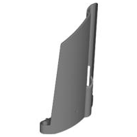Technic Panel Fairing #21 Large Long, Small Hole, Side B in Dark Bluish Gray