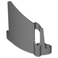 Technic Panel Fairing #22 Large Short, Small Hole, Side A in Dark Bluish Gray