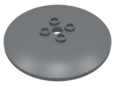 Dish 6 x 6 Inverted (Radar) with Hollow Studs in Dark Bluish Gray