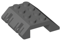 Slope 45° 4 x 4 Double with Locking Hinge in Dark Bluish Gray