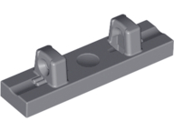 Hinge Tile 1 x 4 Locking Dual 1 Fingers on Top [4 Locking Ridges] in Dark Bluish Gray