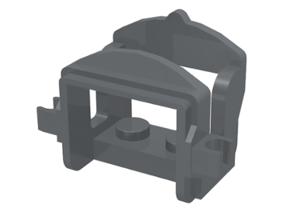 Animal / Creature Accessory, Saddle [Two Clips] in Dark Bluish Gray