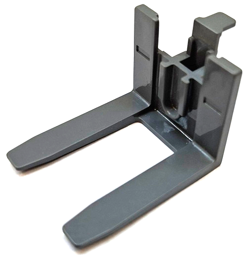 Forklift Forks, Wide Reinforced [with Rubber Belt Holder] in Dark Bluish Gray