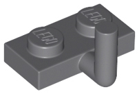 Plate Special 1 x 2 with Bar Up [Horizontal Arm 5mm] in Dark Bluish Gray